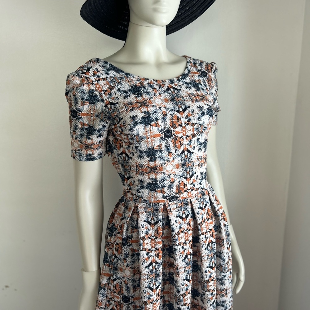 lularoe S Elegant Multicolor Patterned pleated Dr… - image 7